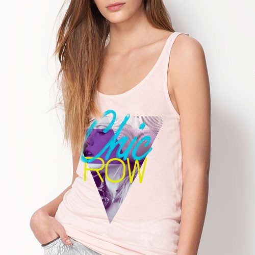 Olympian takes on fashion. Create a hot new logo for print on clothing for the brand "Chic Row"