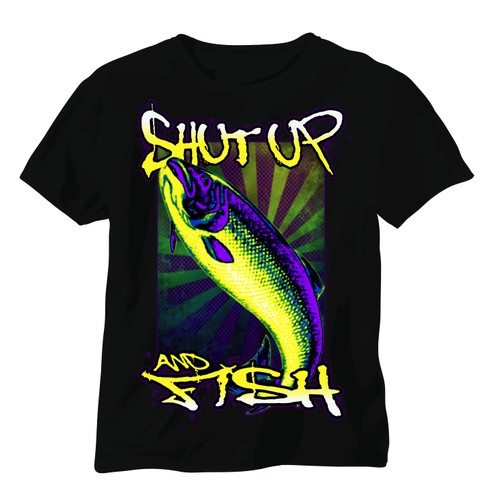 Fishing t-shirt design