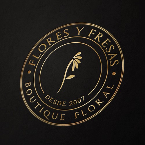 Logo for a flower shop