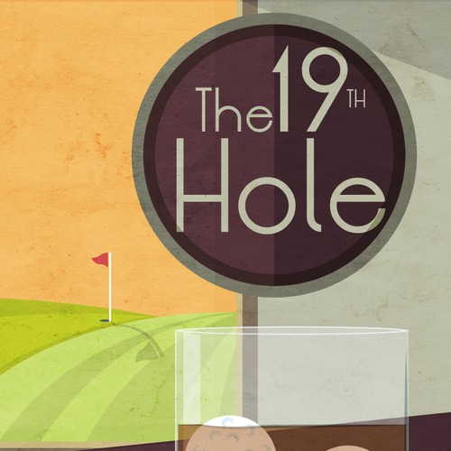 Golf themed illustration