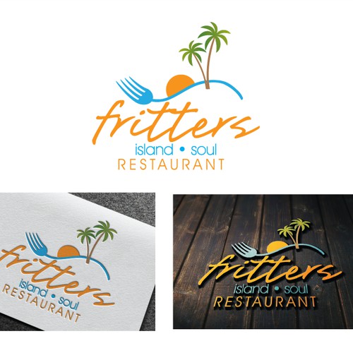 fritters island soul restaurant needs a new logo