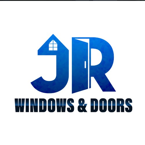 JR Windows & Doors — Monogram Logo Design