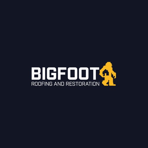 logo for a roofing and construction company