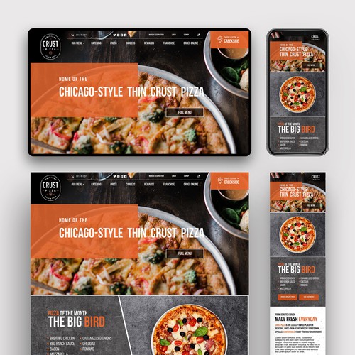 Website Contest Winner For a Pizza Restaurant