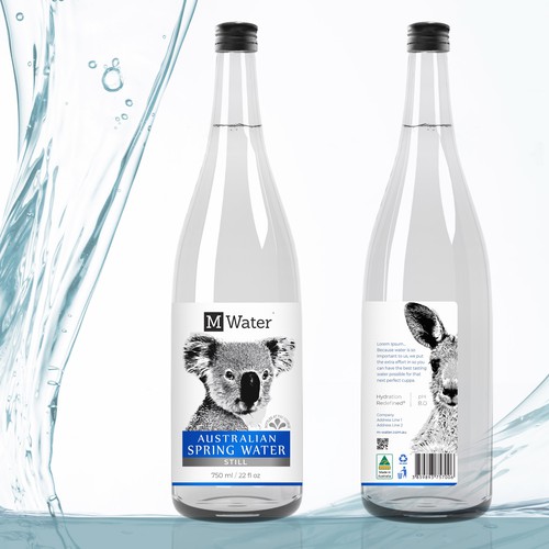 spring water label
