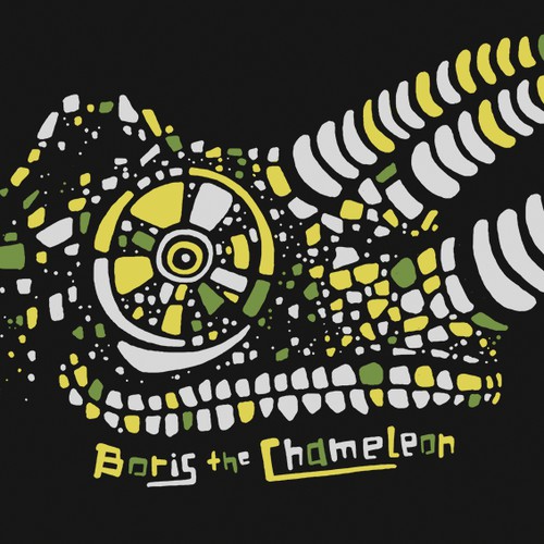 T-shirt design for Boris The Chameleon
