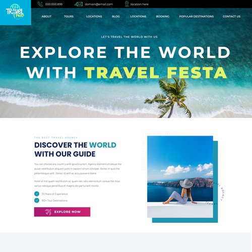 Travel Website For Client
