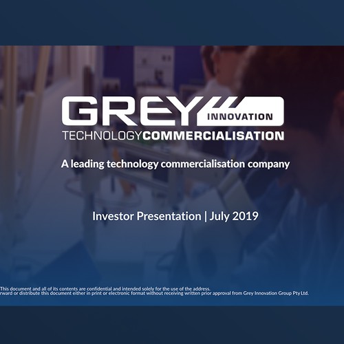 Grey Innovation Technology Pitch Deck