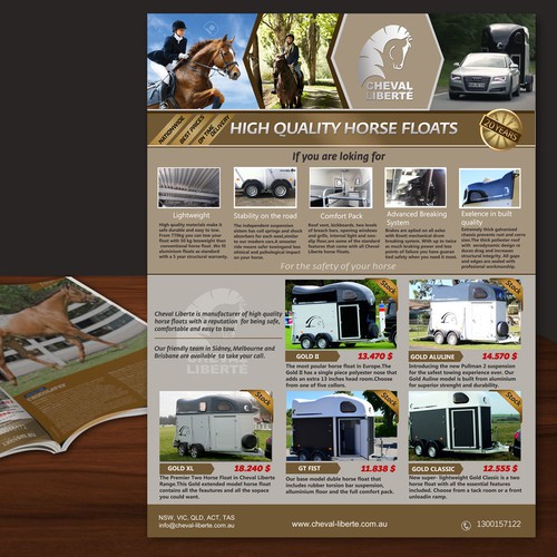 Horse Trailer Full Page Magazine Advert