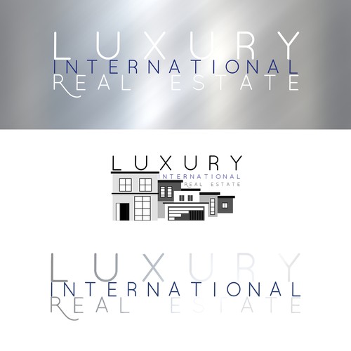 Modern real estate logo design for high end real estate 