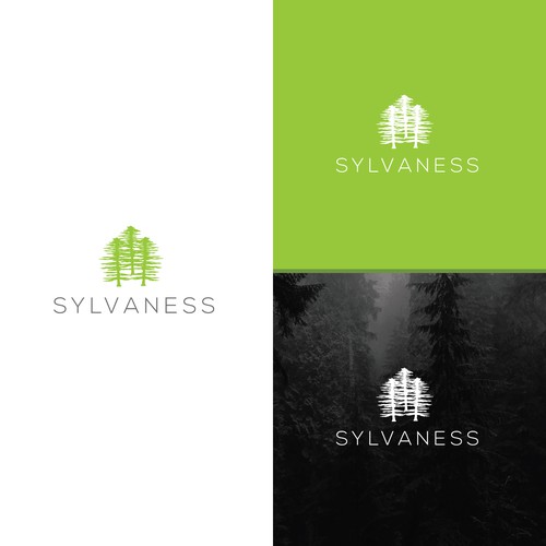Serene, Elegant Logo For Home Surrounded by Nature