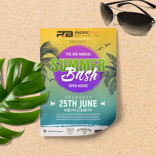 Flyer design  for summer bash