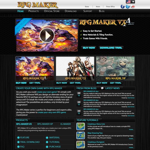 RPG Maker Web needs a new website design