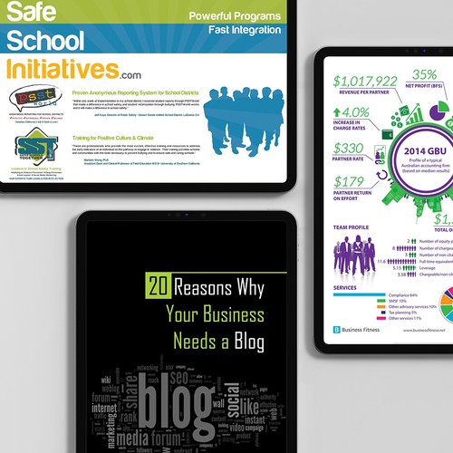Infographics, Advertisements & eBook Design for Various Clients
