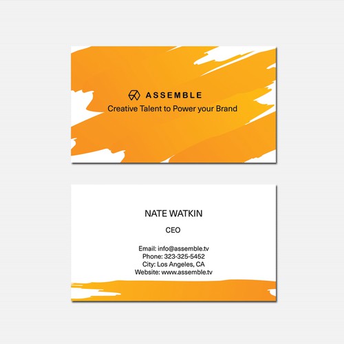 Minimal & modern business card for Assemble