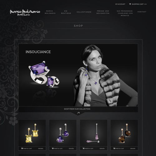 Jewelry website design