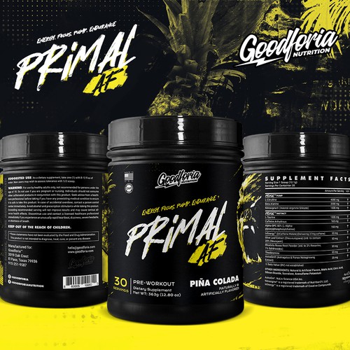 Sport Nutrition Label Design