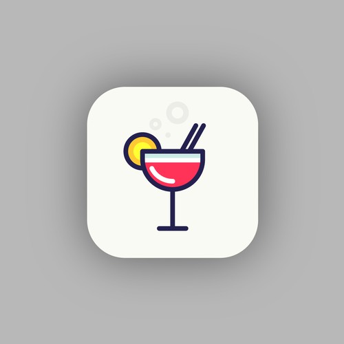 Icon design for coctail app