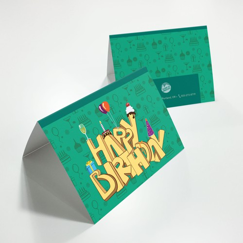 Happy Birthday card design