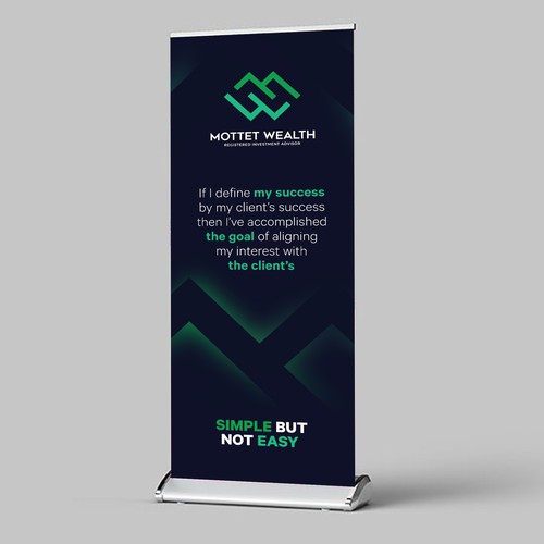 Roll Banner Design for Mottet Wealth