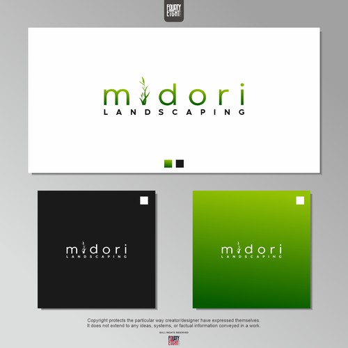 midori landscaping concept logo