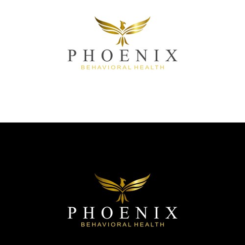 Golden phoenix logo