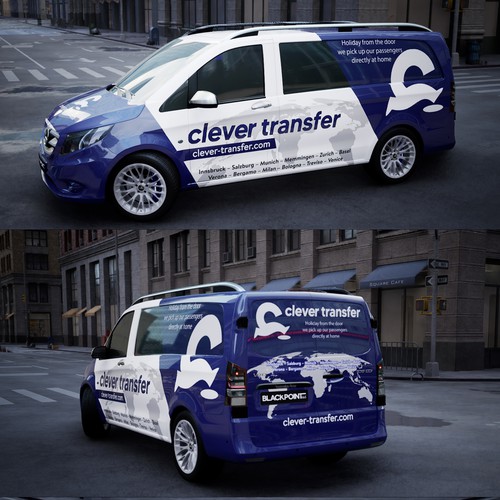 Clever Transfer vehicle wrap