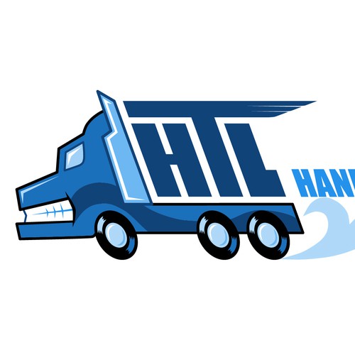 Aggressive logo concept for Handy Truck Line.