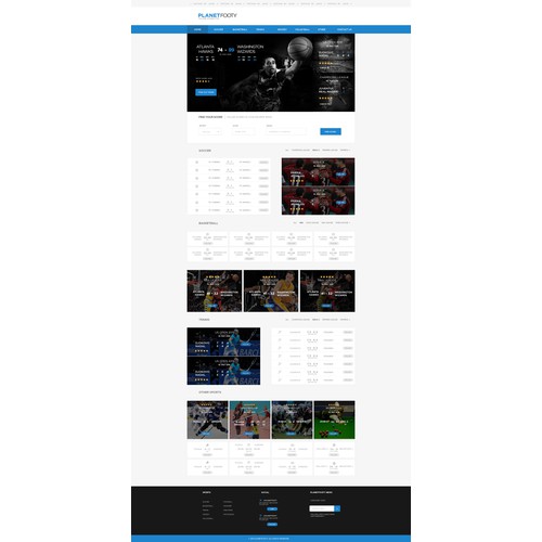 Planetfooty Web Design