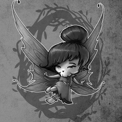 Skull Fairy =T shirt character design