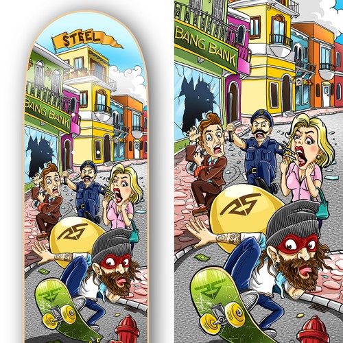 Steel Skateboard Design