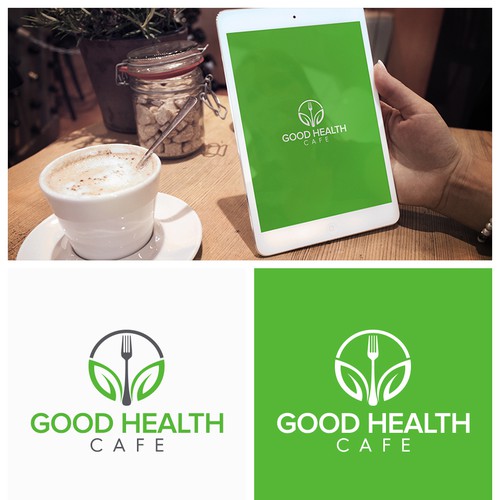 Logo Concept for Healthy Food Cafe