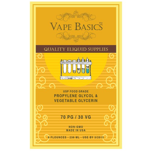 Vape Basics Is Looking For A Great Product Label