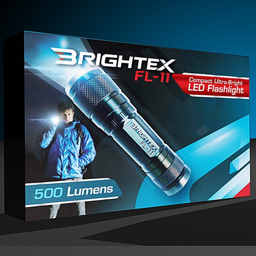 Product Packaging for a New Flashlight Brand