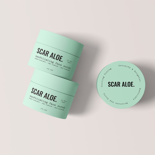 concept for Organic Acne Skincare Products 