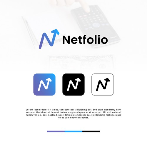 Minimalist Modern Logo for Netfolio