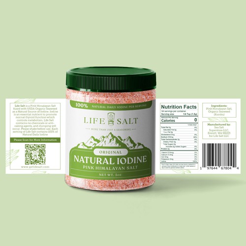 Label Design for Life Salt