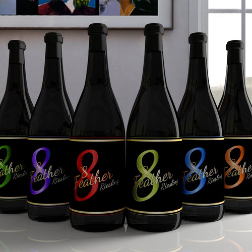 Luxury White Wine Label