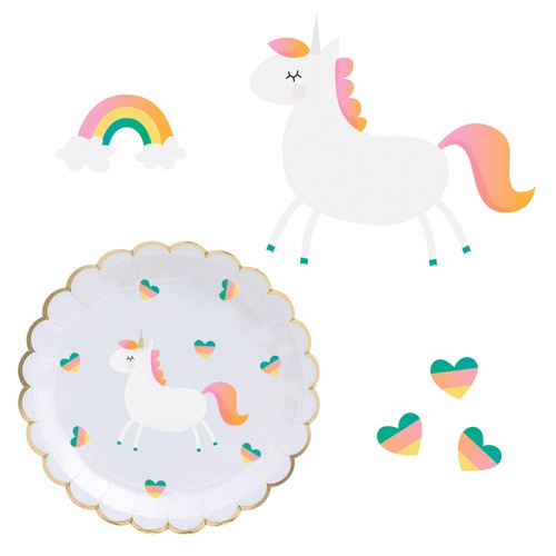 Unicorn illustration for party supplies