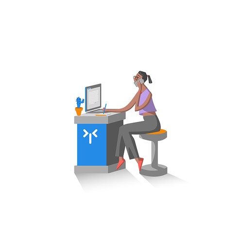 Illustration for a website