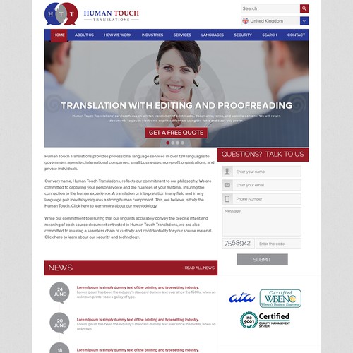 Can you design a  new, engaging, impactful website design with our new logo!