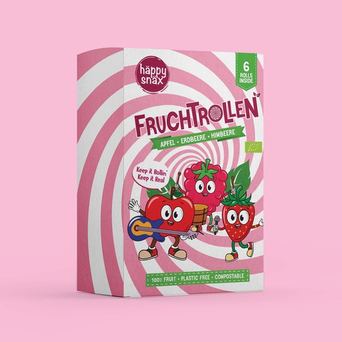 Child-Friendly Packaging Design for Fruit rolls
