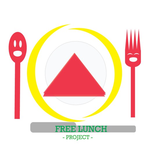 Create a bold, simple logo showing there IS such a thing as a FREE LUNCH