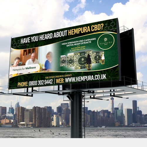 Billboard Design for Hempura CBD