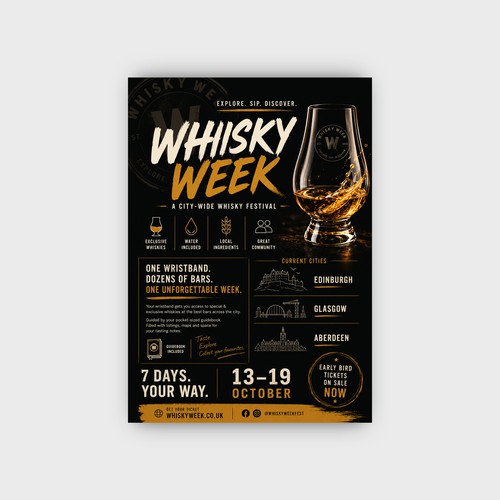 Whisky Festival Promotional Artwork Design