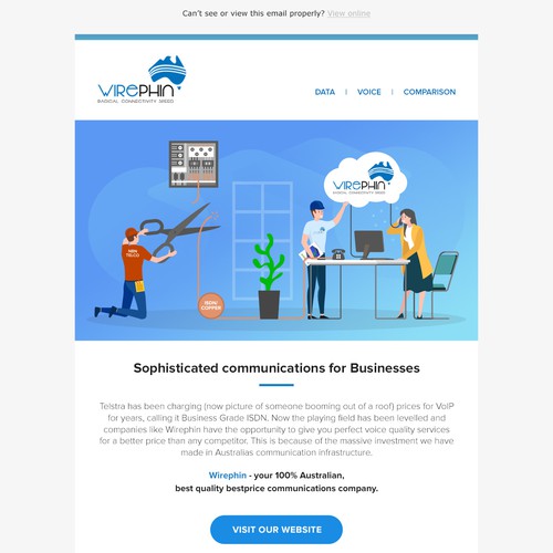 Wirephin Email design