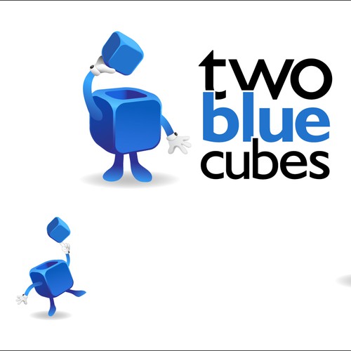 Two Blue Cubes