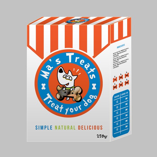 Packaging for treats for dogs