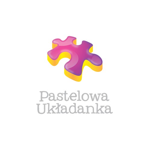 Playful Puzzle Piece Logo for a Nursery School for Autistic Children