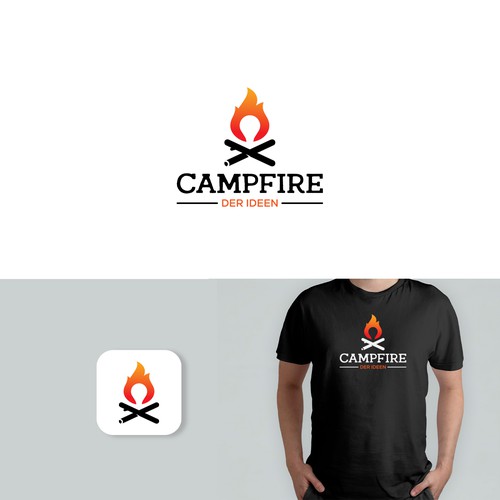 Campfire Logo Design